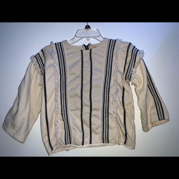 Eri And Ali Anthropologie Frayed Top - Picture 2 of 4